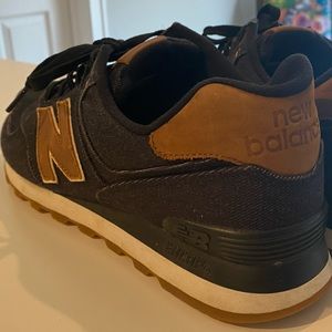 New Balance 574 - Black Denim  - Men’s Size 11.5